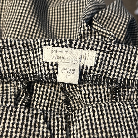 J. Jill Black and White Checkered Pants - Picture 9 of 9